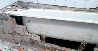 Демонтаж ванной комнаты в Малгобеке - стоимость работ от 836 руб. | Сварной-Млг
